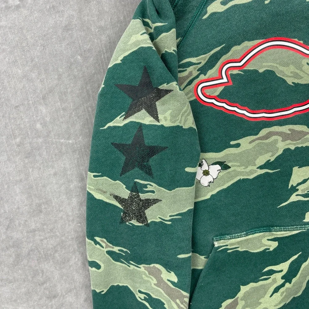 Jordan Kids Large 12-13 Green Camo Pullover Hoodie Sweatshirt Athletic‎